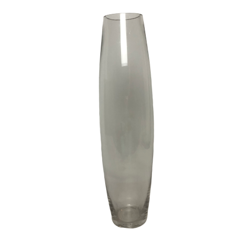 Tall Clear Glass Bullet Vase 50cm