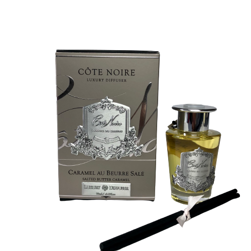 Côte Noire French Diffuser Salted Caramel with Silver Crest 100ml