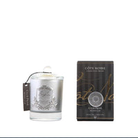 Côte Noire French Candle Private Club with Silver Crest 60 or 100 Hours Burning Time