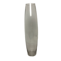 Tall Clear Glass Bullet Vase 50cm