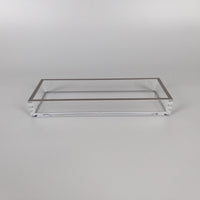 Stylish & Practical Acrylic Rectangle Clear Small Tray 30cm