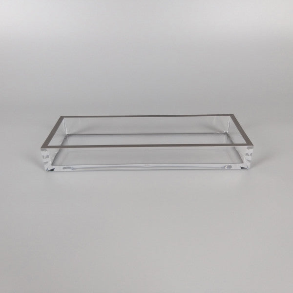 Stylish & Practical Acrylic Rectangle Clear Small Tray 30cm