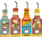 Hand-Held Hanging Beer Bottle Openers Bar Signs Billiard Games Room Man Cave