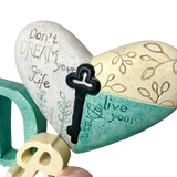 Charming, Sentimental Colourful DREAM - 'Live Your Dream' Ornament