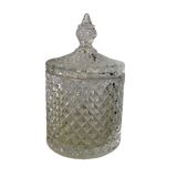 Glass Regina Clear Crystal Trinkets Bedroom Bathroom Lolly Candle Fill Jar Varieties
