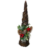 Christmas Tree Twig Cone Pine Berry Holly Tabletop Ornament 41cm