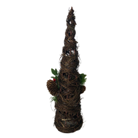 Christmas Tree Twig Cone Pine Berry Holly Tabletop Ornament 41cm