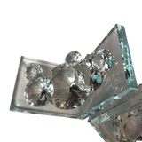 Custer Of Crystal Glass Diamonds Bookends Home Décor