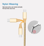 3M Extra Long Android Micro USB Charging Braided Cable Bright Colors - Nylon Durable Heavy Duty