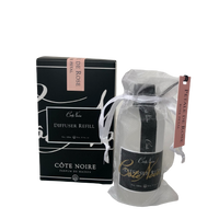Côte Noire French Diffuser Rose Petal with Gold or Silver Crest  90ml, 150ml or Refill