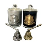 Côte Noire French Candle Summer Pear with Silver Crest 60 or 100 Hours Burning Time