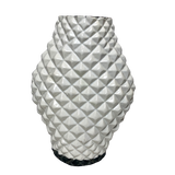 Unique Modern Spiky Pottery Glazed White Vase - Two Designs Available