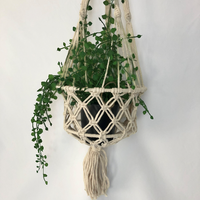 Handmade Natural Cotton Macramé Outdoor Indoor Plant Hanger